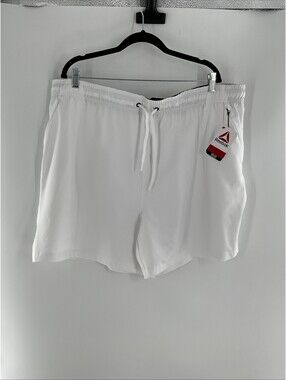 Reebok Men’s 3XL White Athletic Shorts With Slight Blemish NWT 007